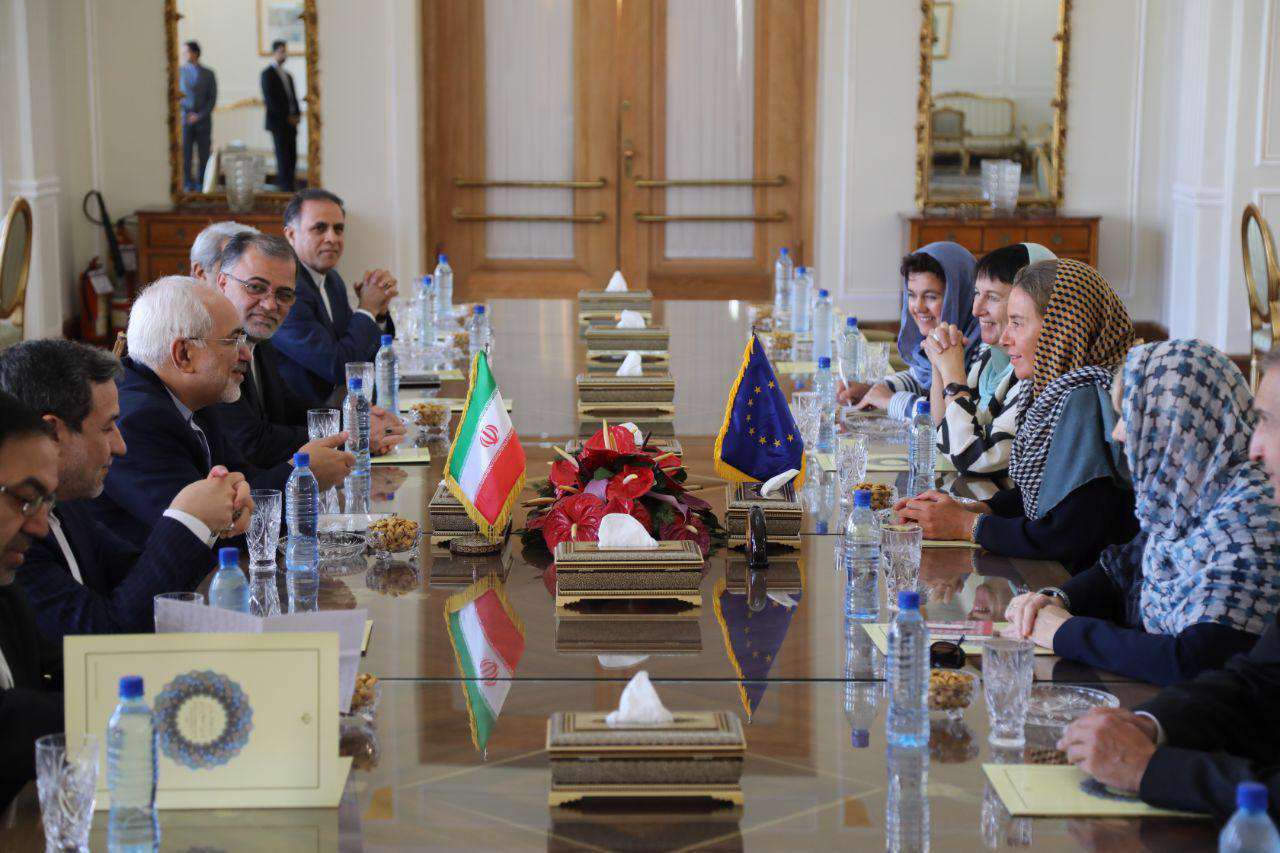 مذاکره ظریف و موگرینی در تهران